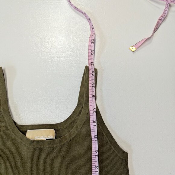 Michael Kors Size Small Dark Olive Tank Top - Picture 6 of 9